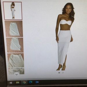 DOMINIQUE/#7218 WHITE-FULL LENGTH  CONROL SLIP no tags